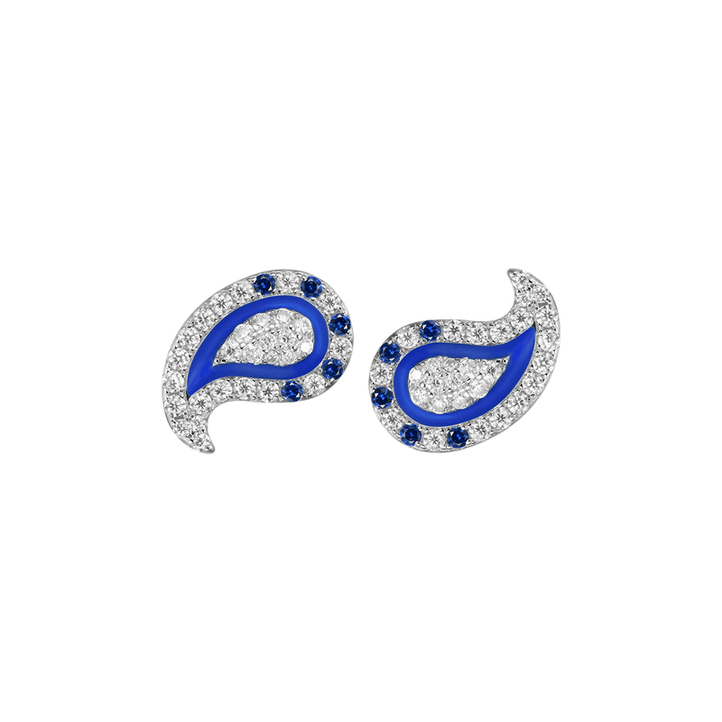 Moissanite Paisley Stud Earring - APORRO