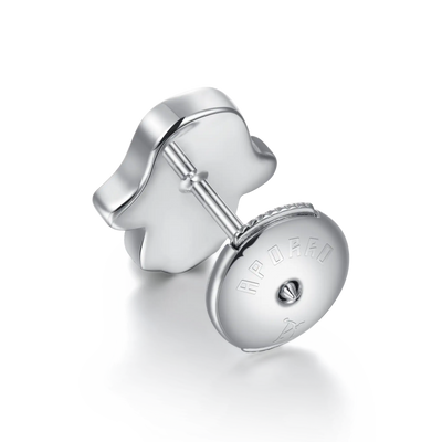 Orecchini a bottone Hamsa Moissanite S925 - Coppia
