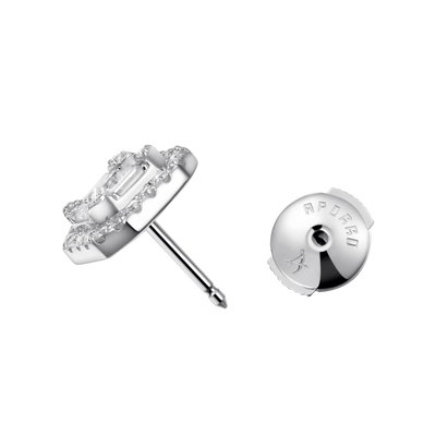 Boucle d'oreille halo Moissanite S925