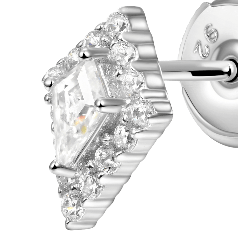 Moissanite Halo Kite Ohrstecker – Moissanite Ohrringe aus 925 Sterling Silber - APORRO