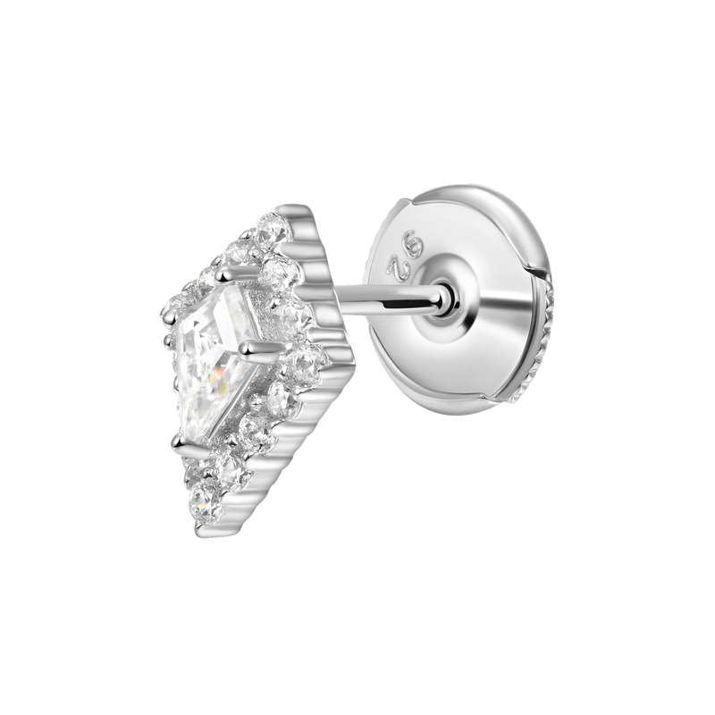 Moissanite Halo Kite Ohrstecker – Moissanite Ohrringe aus 925 Sterling Silber - APORRO
