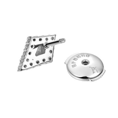 Moissanite S925 Halo Kite Stud Earrings - Single
