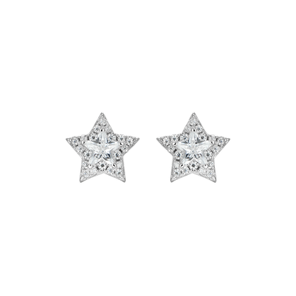 Par de aretes Halo Star