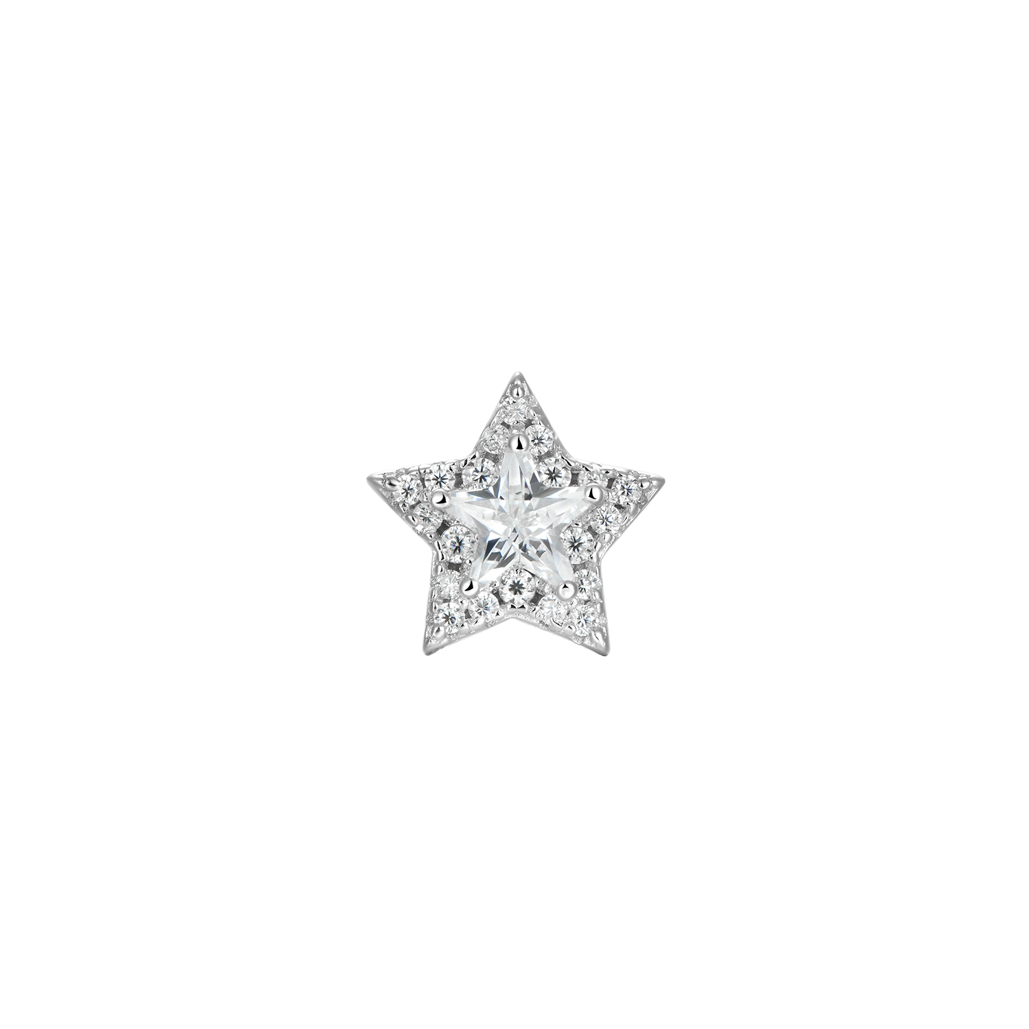 Halo Star Stud Earrings-Pair