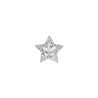 Halo Star Stud Earrings-Pair