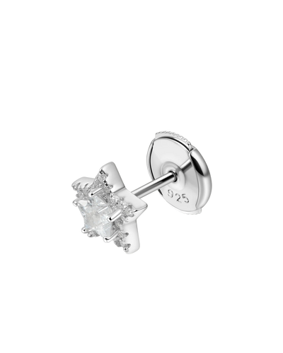 S925 Halo Star Stud Earrings-Pair