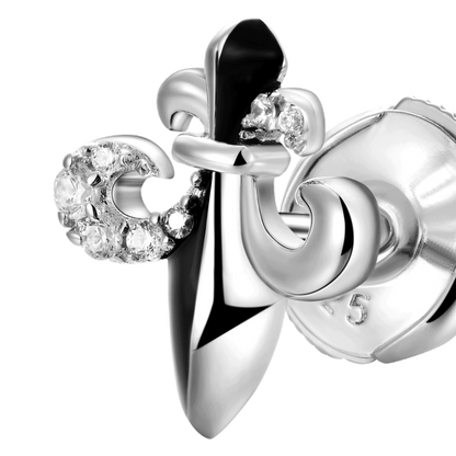 Boucle d'oreille Fleur de lys