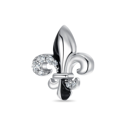 Knight Fleur de lis Stud Ohrringe - Paar