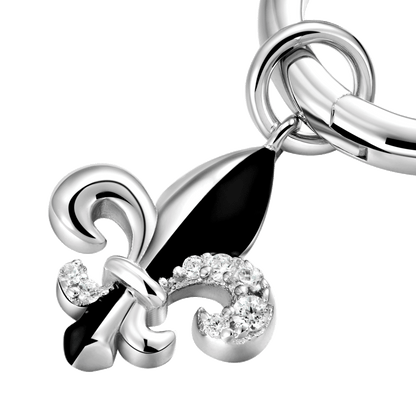 Boucle d'oreille Fleur de lis