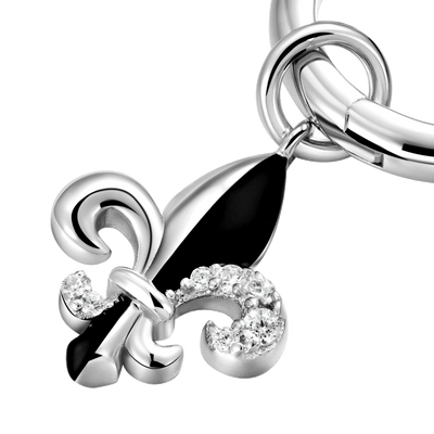 Fleur de Lis Dangly-Ohrring – einzeln