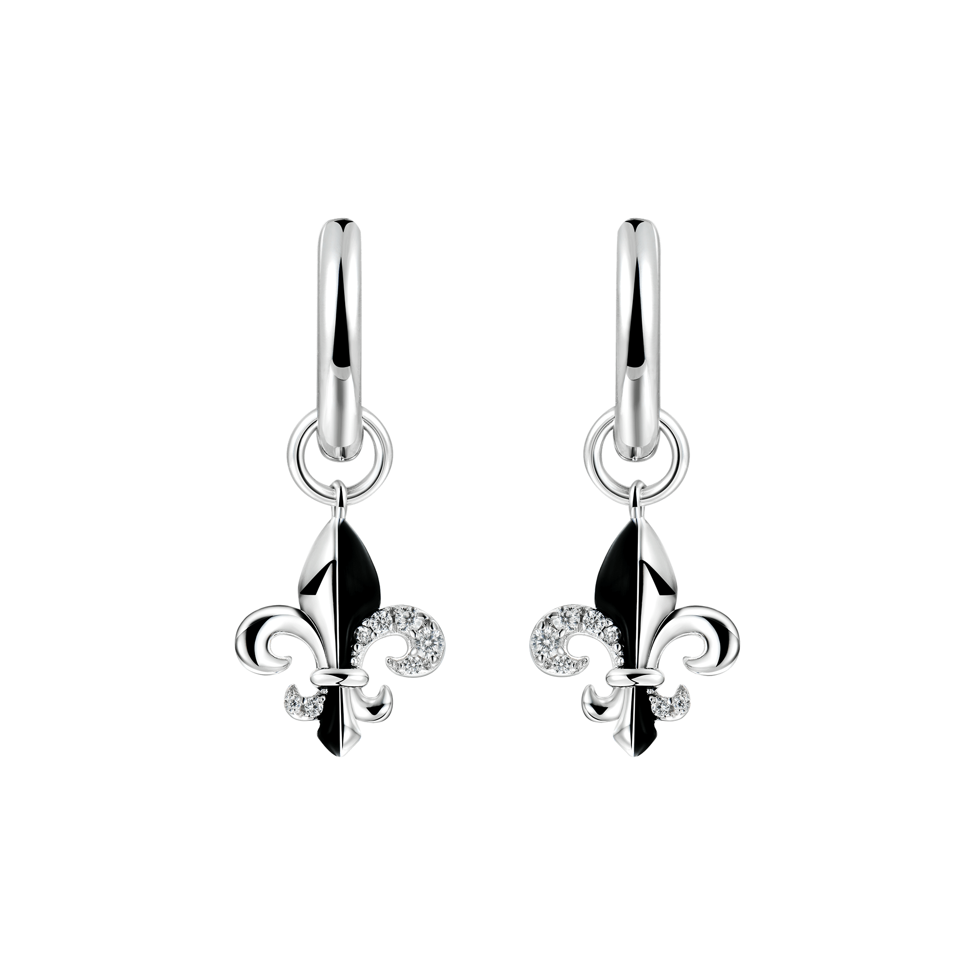 Boucle d'oreille Fleur de lis