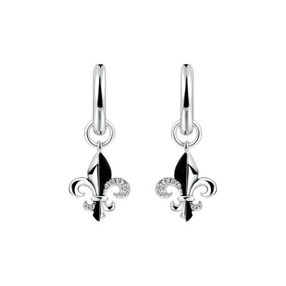 Single Fleur de lis Dangly Earring