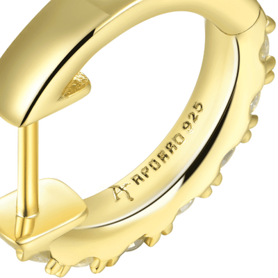 Moissanite Single Row Hoop Earring - Single