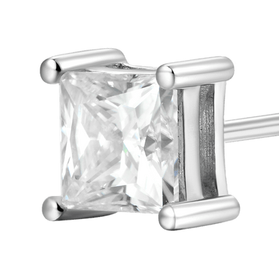 Moissanite S925 Princess Cut Stud Earring