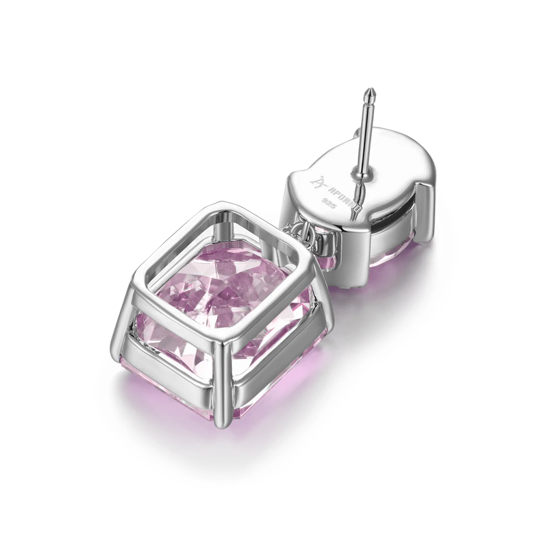 Crushed Ice Emerald Cut Drop Earring - Single - APORRO