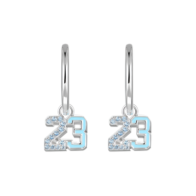 Pendiente colgante número 23, individual