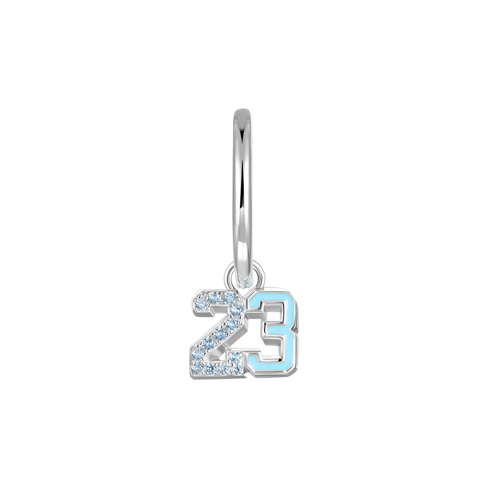 Boucle d'oreille pendante numéro 23 - Simple 