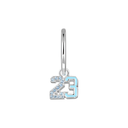 Boucle d'oreille pendante numéro 23 - Simple 