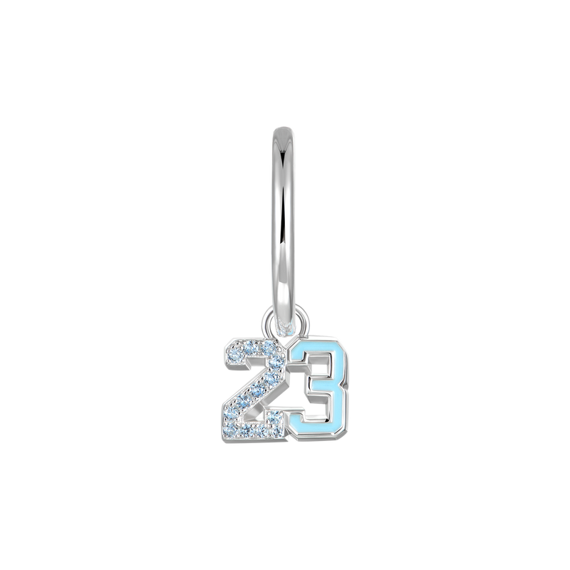 Number 23 Dangly Earring-Single - APORRO