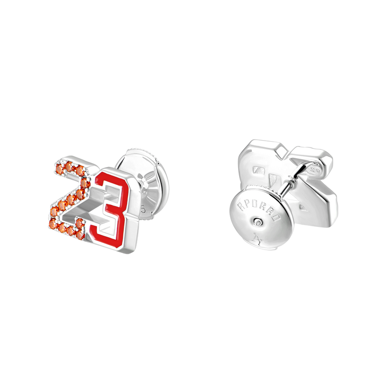 Number 23 Stud Earring - Single - APORRO