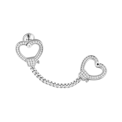 S925-Ohrring „Love Whispers“.