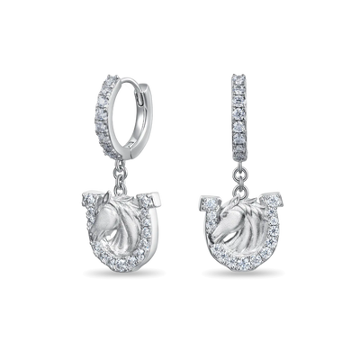 Moissanite S925 Horseshoe Dangling Earrings