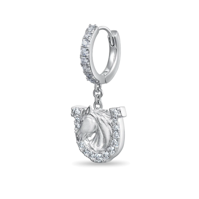 Moissanite S925 Horseshoe Dangling Earrings