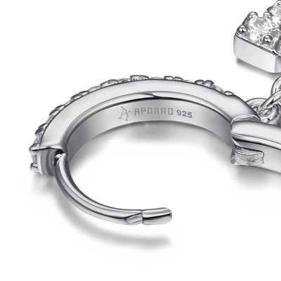 Moissanite S925 Horseshoe Dangling Earrings