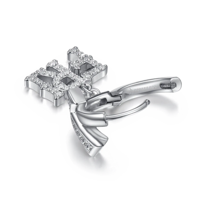 Moissanite S925 MON/FRI Dangly Earring