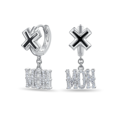 Moissanite S925 MON/FRI Dangly Earring