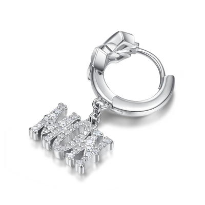 Moissanite S925 MON/FRI Dangly Earring