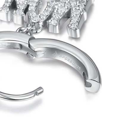 Moissanite S925 MON/FRI Dangly Earring