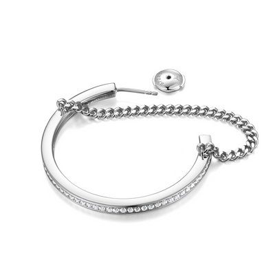 Cuban Link Mix One Row Hoop Earring - Single
