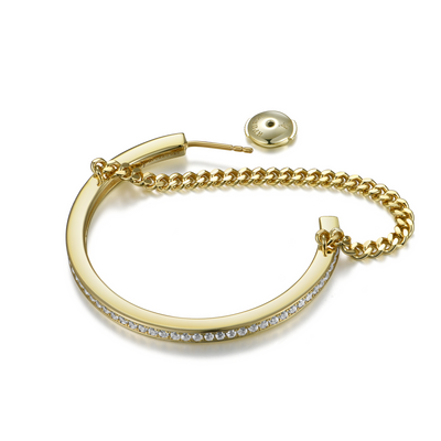 Cuban Link Mix One Row Hoop Earring - Single