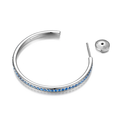 Color Gradient One Row Hoop Earring - Single