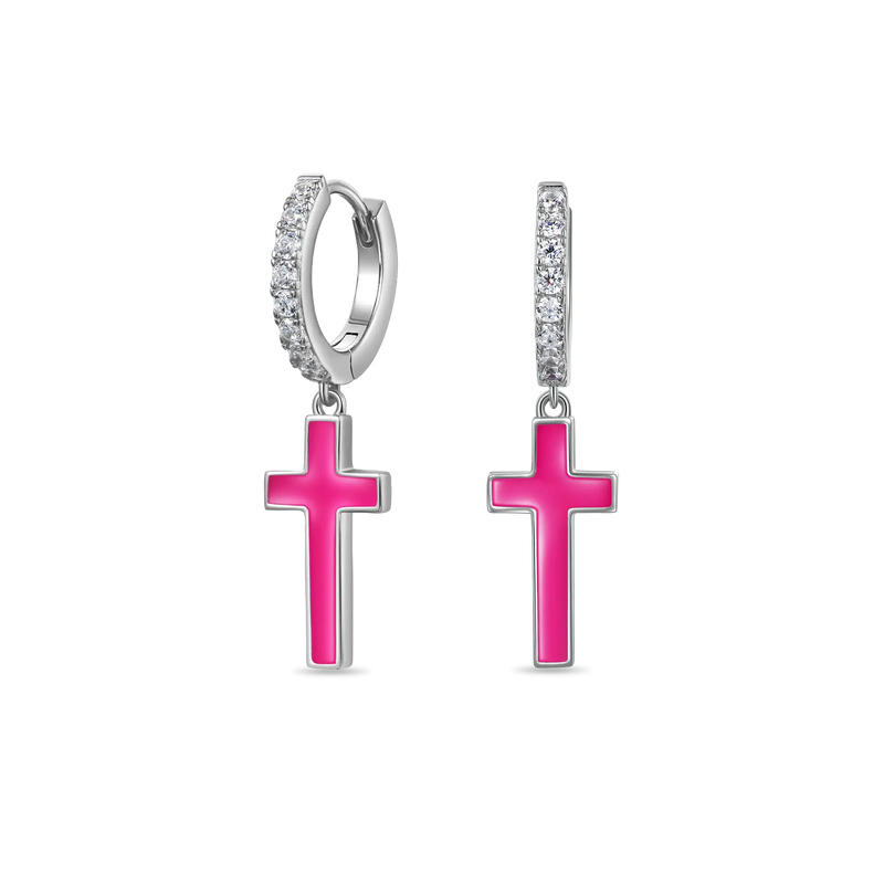 Free Arcenciel Cross Dangly Earrings - Pair - APORRO