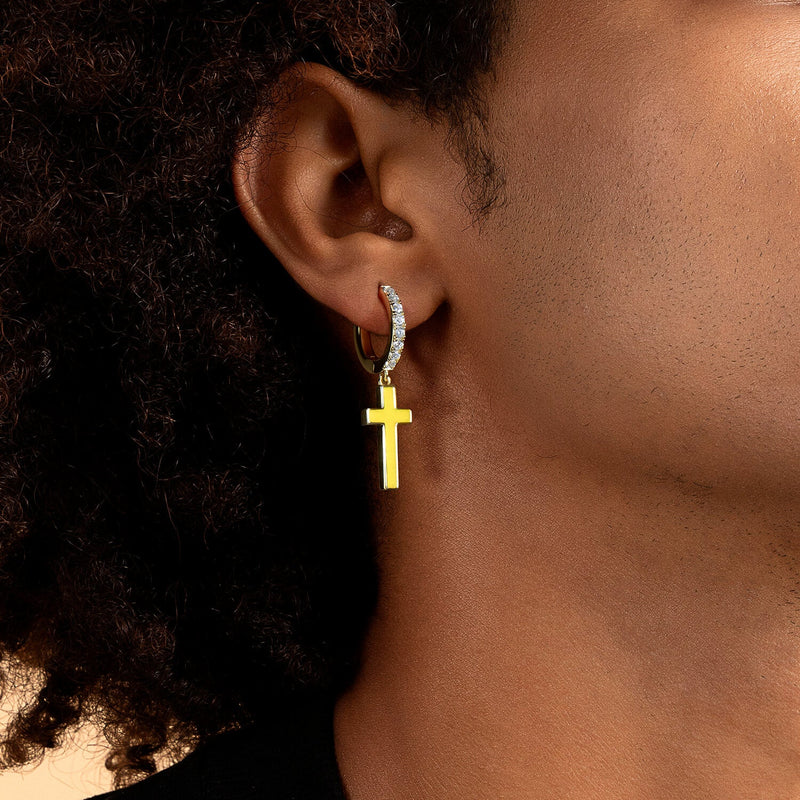 Free Arcenciel Cross Dangly Earrings - Pair - APORRO