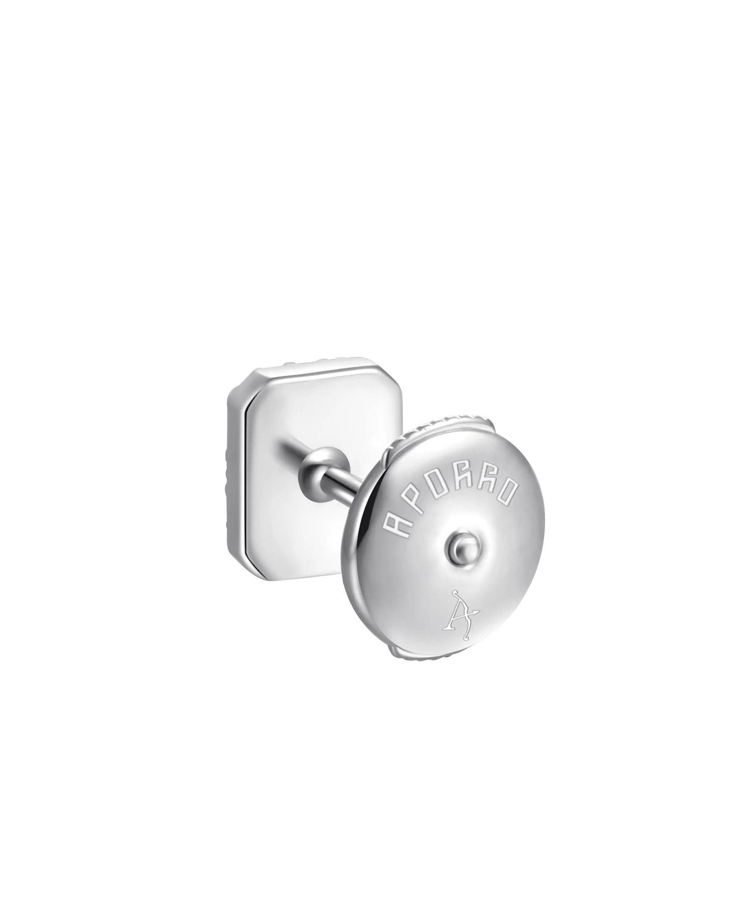 Boucles d'oreilles à tige halo mixte taille émeraude S925 - Paire