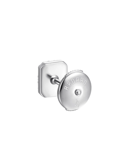 Boucles d'oreilles à tige halo mixte taille émeraude S925 - Paire