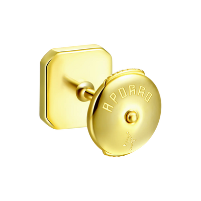 Single Octagon Baguette Mix Halo Stud Earrings