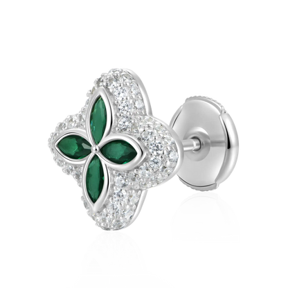 Moissanite Luminous Clover Earrings