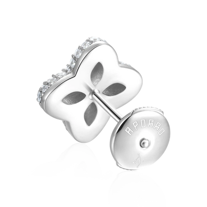 Iced Luminous Clover Pendant & Earring Set
