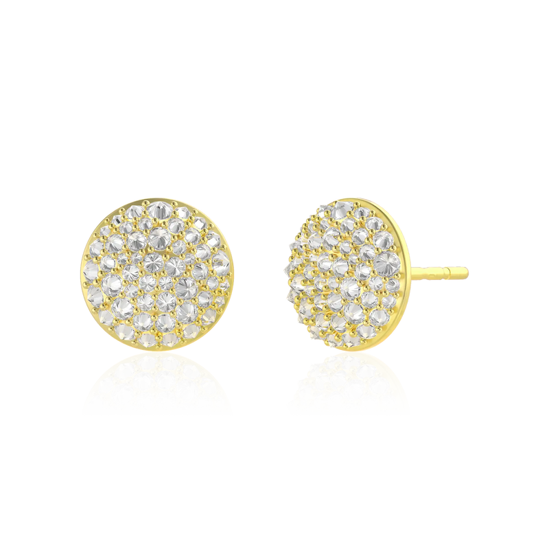 Reverse Set Diamond Stud Earrings - APORRO