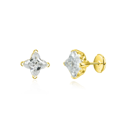 MOISSANITE Solid Clover Cut Stats - White