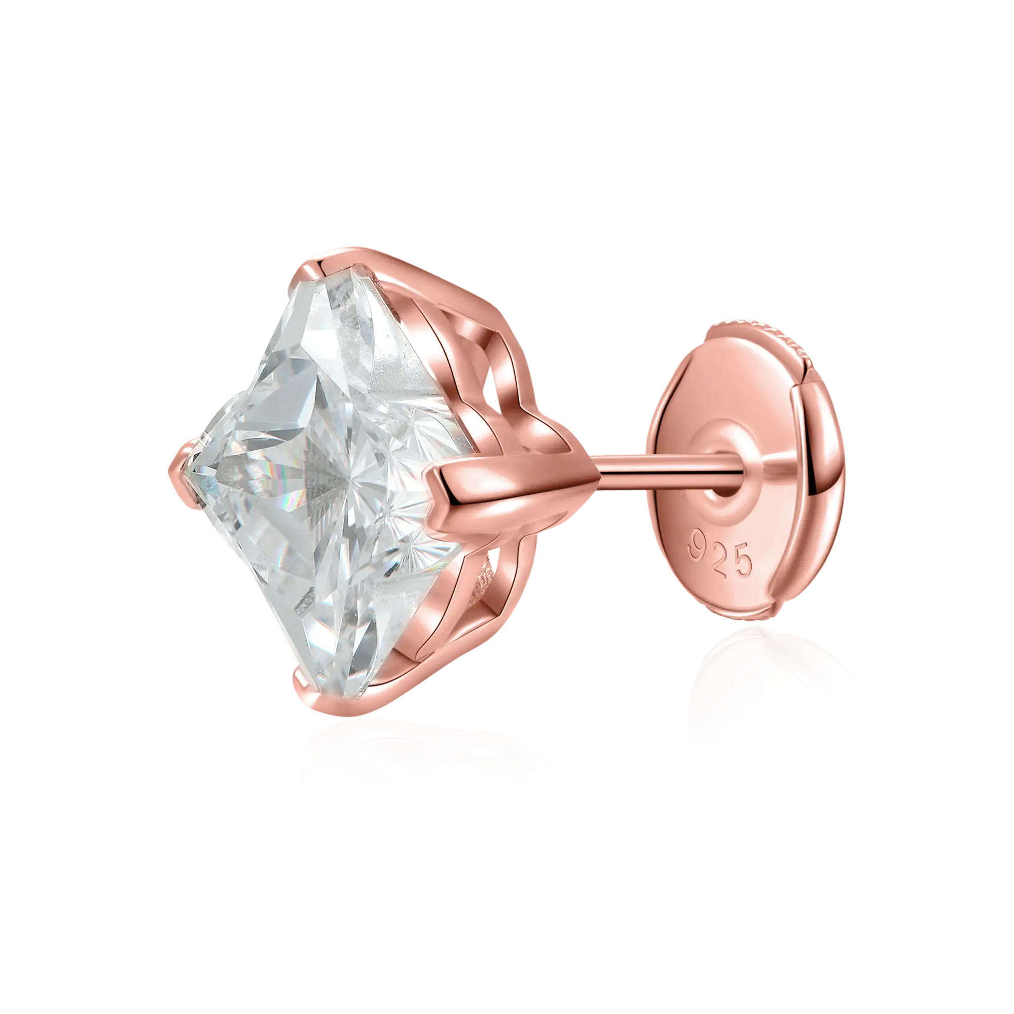 MOISSANITE Solid Clover Cut Stats - White