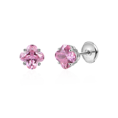 S925 Blossom Cut Stud Earrings