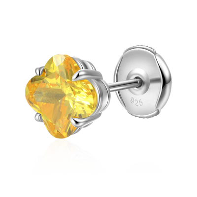 S925 Blossom Cut Stud Earrings