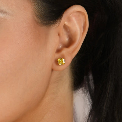 S925 Blossom Cut Stud Earrings