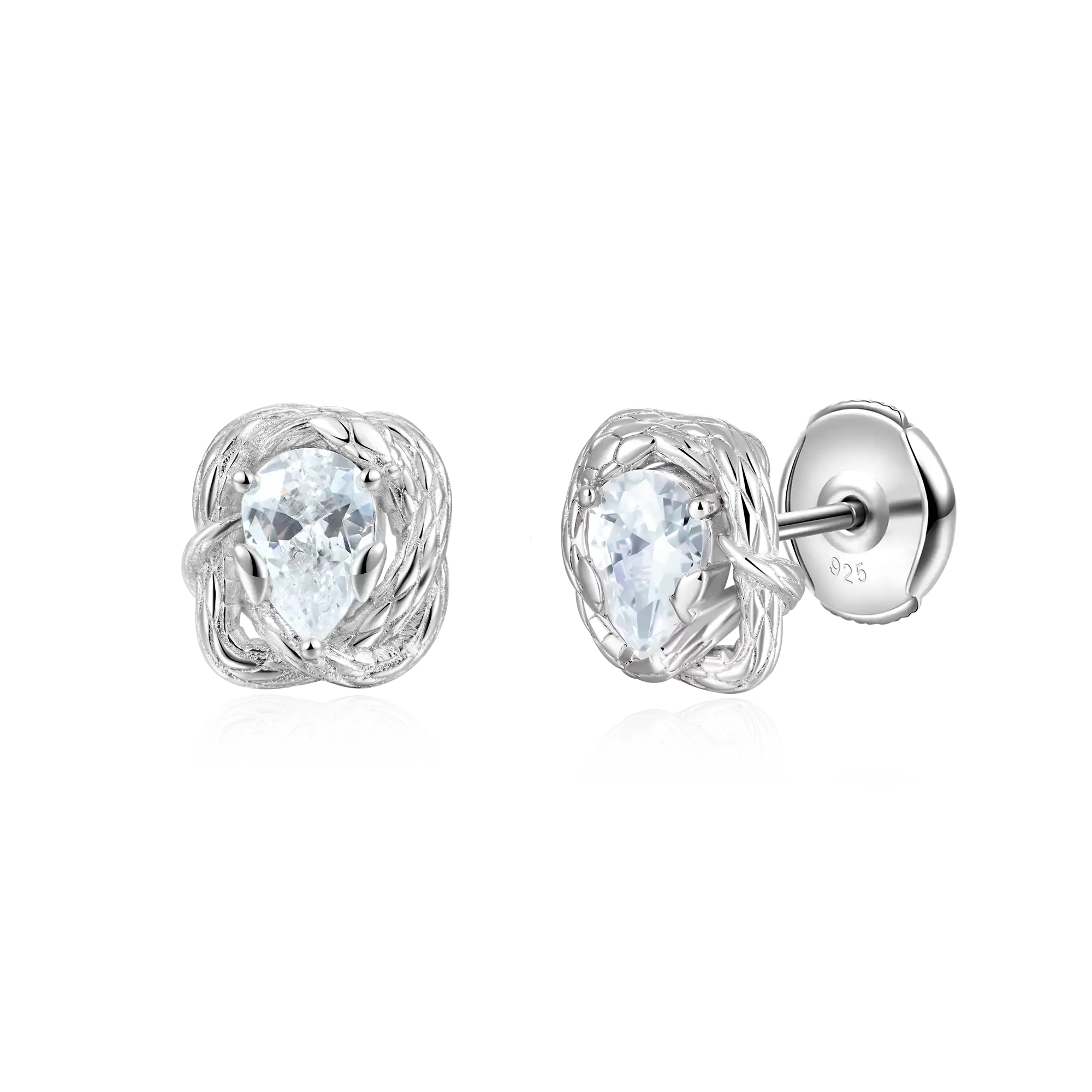 Coiled Snake Stud Earrings