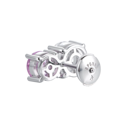 #Diamond_White + Pink Diamond ( 18k White Gold )